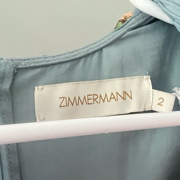 Zimmermann pleated floral midi dress with belt NWT AU Size2 /US Size 8 - Picture 6 of 11